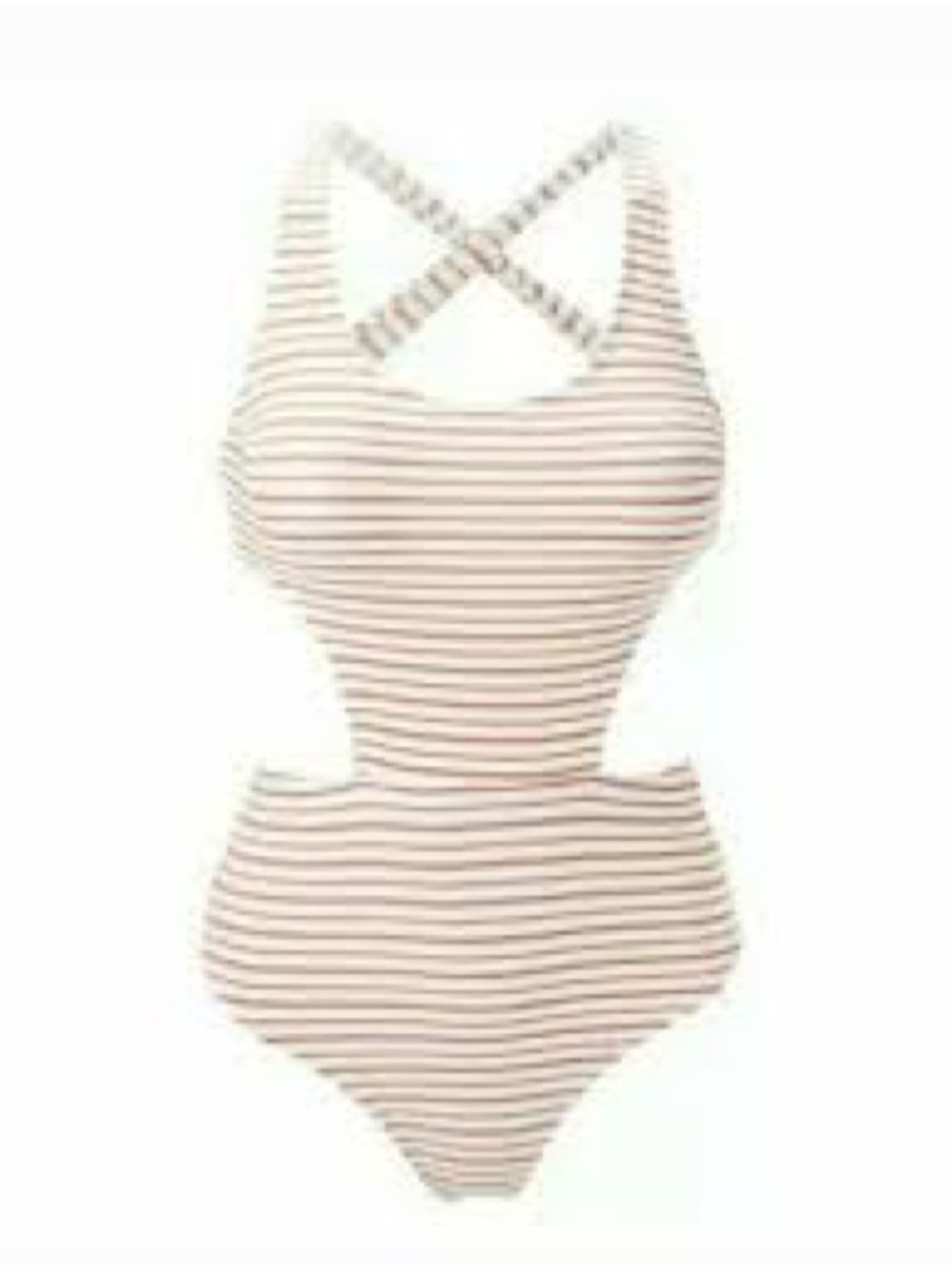 Vigoss One Piece Swimsuit Rev ersible Over The Shoulder X-Back Mo nokini